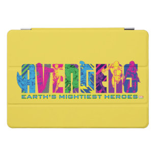 Avengers Classics   Neon Avengers Character Logo iPad Pro Cover