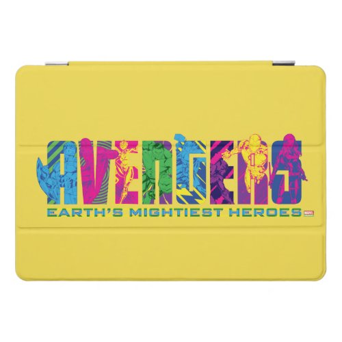 Avengers Classics  Neon Avengers Character Logo iPad Pro Cover