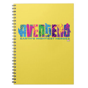Avengers Classics Neon Avengers Character Logo Notebook