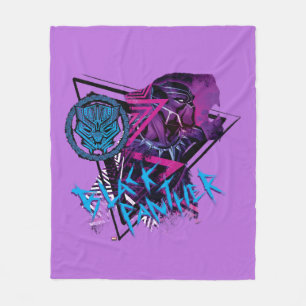 Avengers Classics   Neon Black Panther Graphic Fleece Blanket