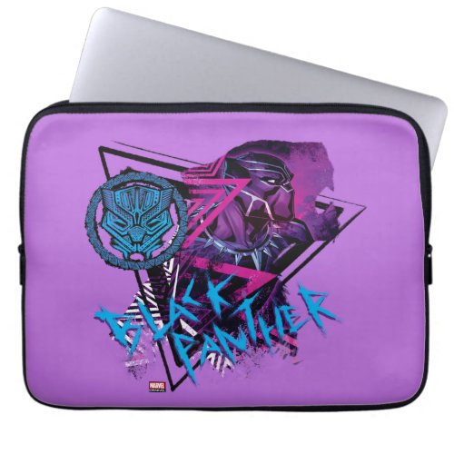 Avengers Classics  Neon Black Panther Graphic Laptop Sleeve