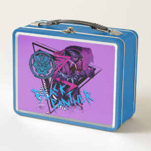 Avengers Classics Neon Black Panther Graphic Metal Lunch Box