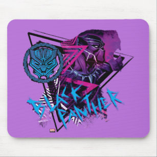 Avengers Classics   Neon Black Panther Graphic Mouse Pad