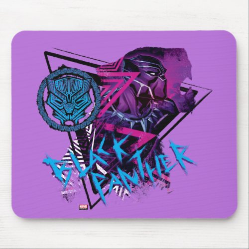 Avengers Classics  Neon Black Panther Graphic Mouse Pad