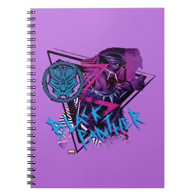 Avengers Classics | Neon Black Panther Graphic Notebook (Front)