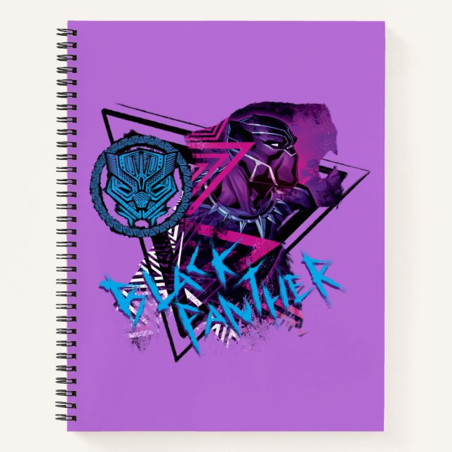 Avengers Classics | Neon Black Panther Graphic Notebook (Front)