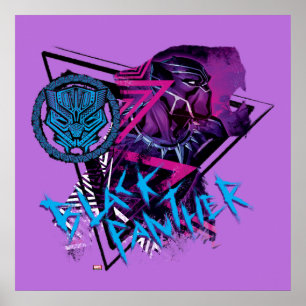 Avengers Classics   Neon Black Panther Graphic Poster