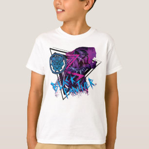 Avengers Classics Neon Black Panther Graphic T-Shirt