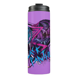 Avengers Classics   Neon Black Panther Graphic Thermal Tumbler