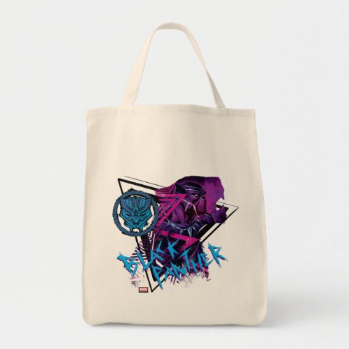 Avengers Classics  Neon Black Panther Graphic Tote Bag