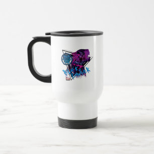 Avengers Classics   Neon Black Panther Graphic Travel Mug