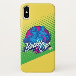 Avengers Classics Neon Bucky & Cap Graphic iPhone X Case