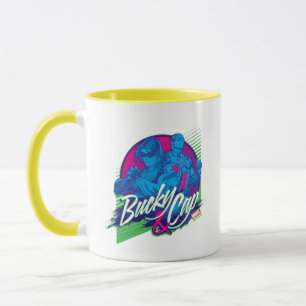 Avengers Classics   Neon Bucky & Cap Graphic Mug