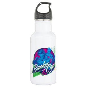 Avengers Classics   Neon Bucky & Cap Graphic Stainless Steel Water Bottle