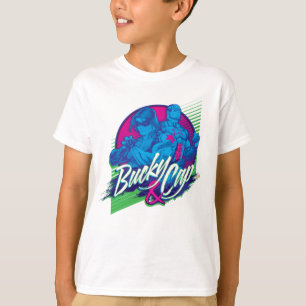 Avengers Classics Neon Bucky & Cap Graphic T-Shirt