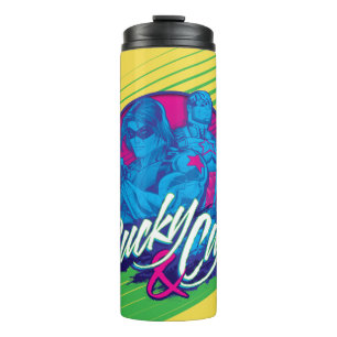 Avengers Classics   Neon Bucky & Cap Graphic Thermal Tumbler