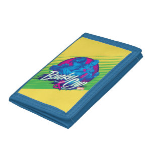 Avengers Classics Neon Bucky & Cap Graphic Tri-fold Wallet