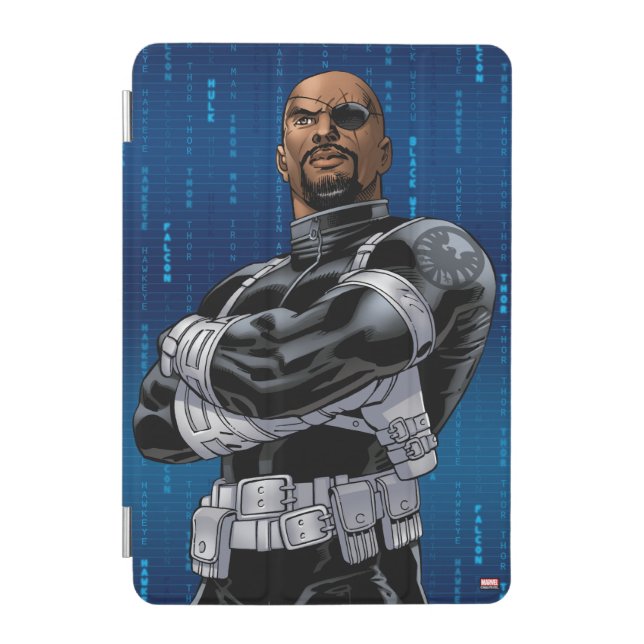 Avengers Classics | Nick Fury Arms Crossed iPad Mini Cover (Front)