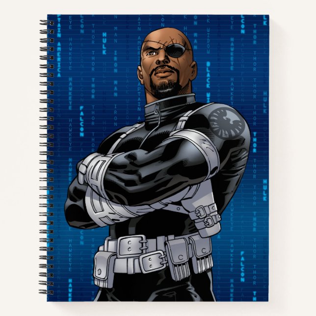 Avengers Classics | Nick Fury Arms Crossed Notebook (Front)