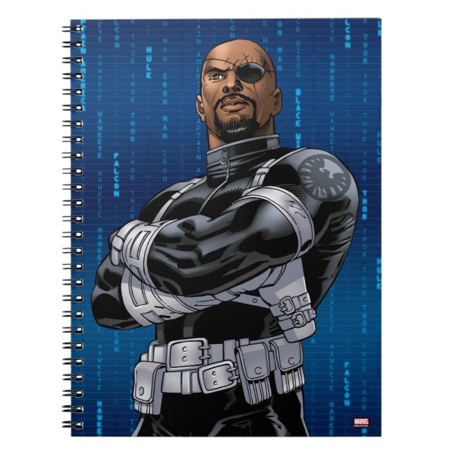 Avengers Classics | Nick Fury Arms Crossed Notebook (Front)