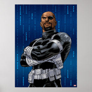 Avengers Classics Nick Fury Arms Crossed Poster