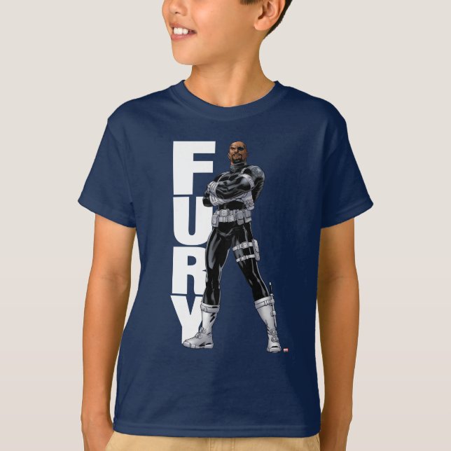 Avengers Classics | Nick Fury Arms Crossed T-Shirt (Front)