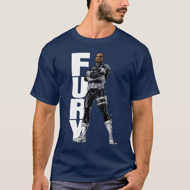 Avengers Classics | Nick Fury Arms Crossed T-Shirt (Front)