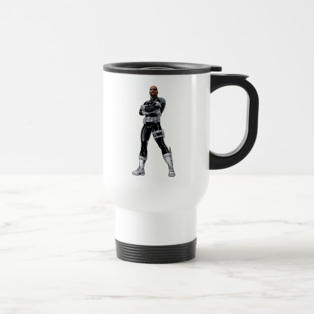 Avengers Classics | Nick Fury Arms Crossed Travel Mug (Right)