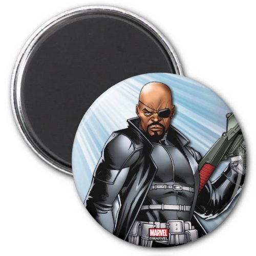 Avengers Classics  Nick Fury Ready For Action Magnet