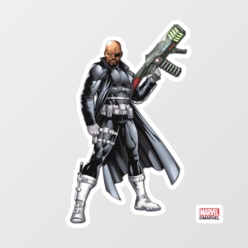 Avengers Classics  Nick Fury Ready For Action Window Cling