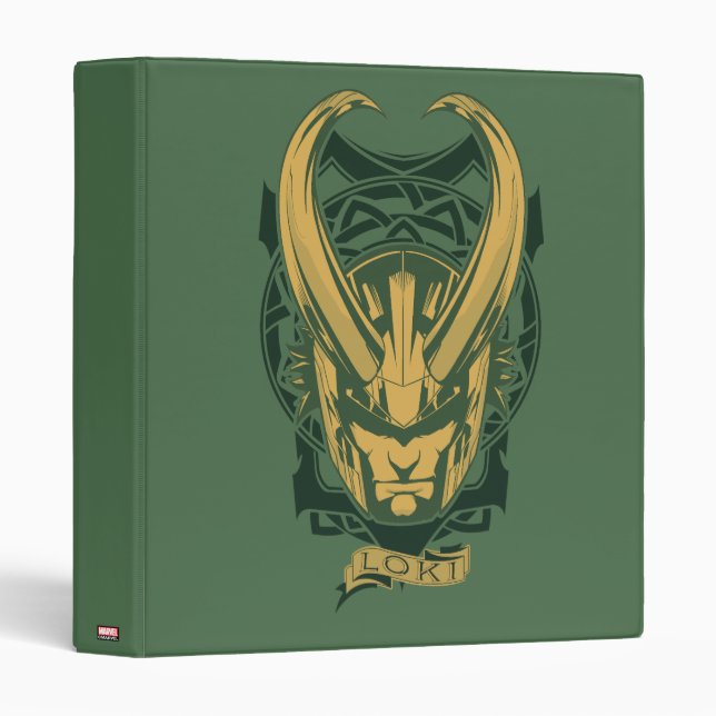 Avengers Classics | Norse Loki Graphic 3 Ring Binder (Front/Spine)