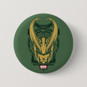 Avengers Classics   Norse Loki Graphic Button