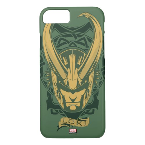 Avengers Classics  Norse Loki Graphic iPhone 87 Case