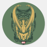 Avengers Classics | Norse Loki Graphic Classic Round Sticker