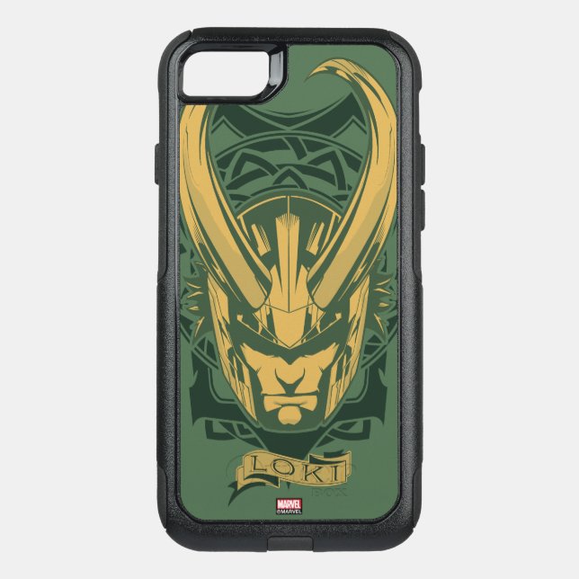 Avengers Classics | Norse Loki Graphic Otterbox iPhone Case (Back)