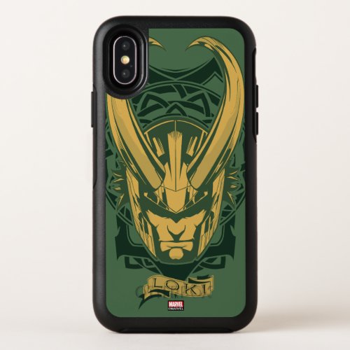 Avengers Classics  Norse Loki Graphic OtterBox Symmetry iPhone X Case