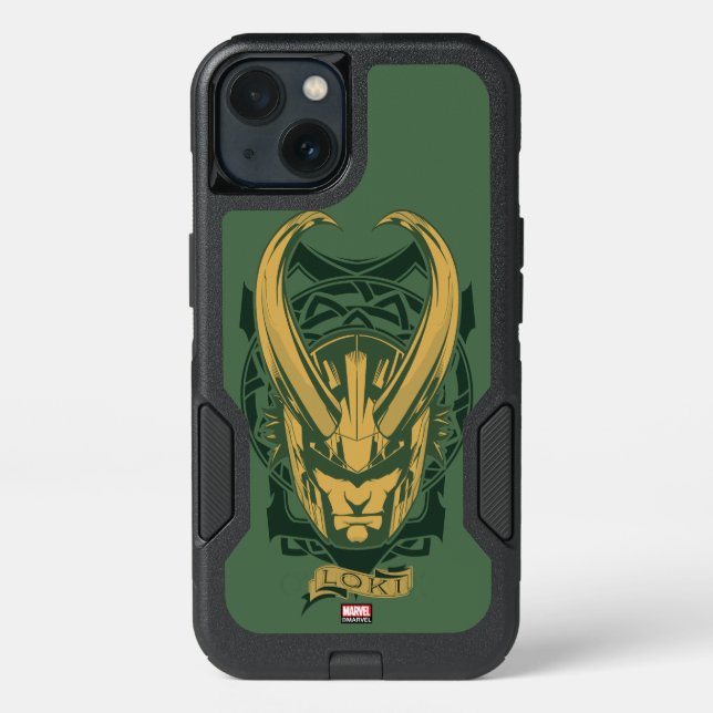 Avengers Classics | Norse Loki Graphic Otterbox iPhone Case (Back)