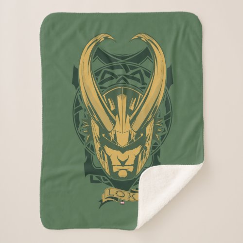 Avengers Classics  Norse Loki Graphic Sherpa Blanket