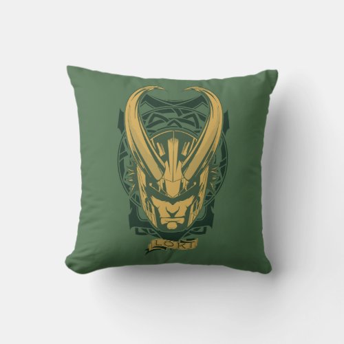 Avengers Classics  Norse Loki Graphic Throw Pillow