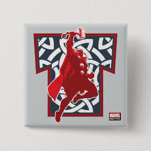 Avengers Classics   Norse Thor Graphic Button
