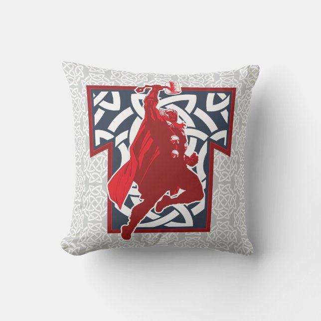 Avengers Classics | Norse Thor Graphic Throw Pillow (Front)
