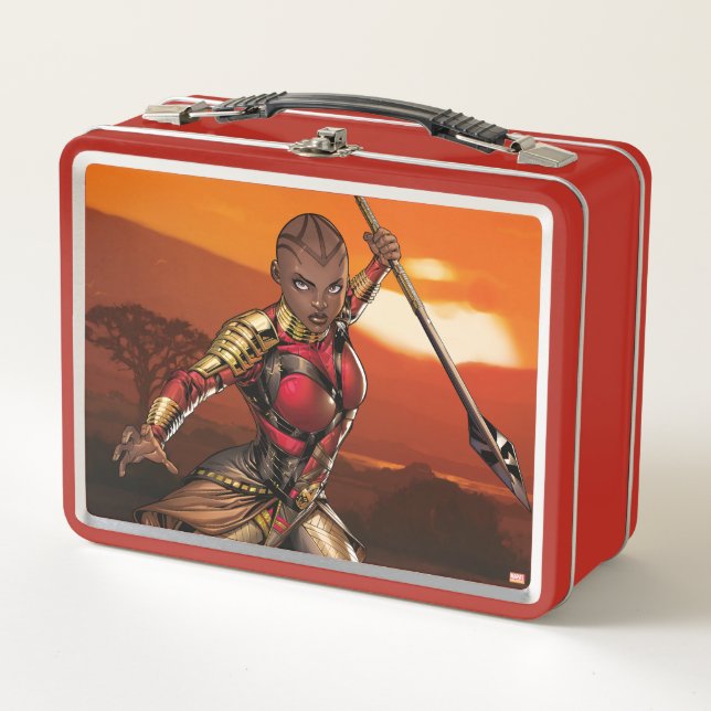 Avengers Classics | Okoye Leaping With Spear Metal Lunch Box (Front)