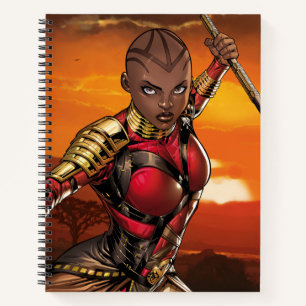 Avengers Classics Okoye Leaping With Spear Notebook