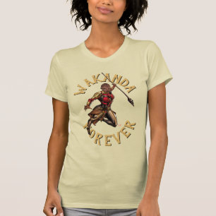 Avengers Classics   Okoye Leaping With Spear T-Shirt