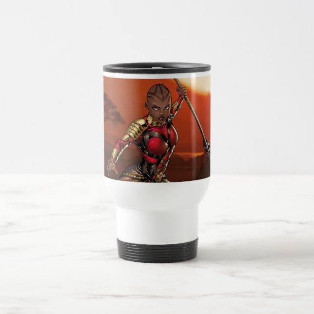 Avengers Classics | Okoye Leaping With Spear Travel Mug (Center)