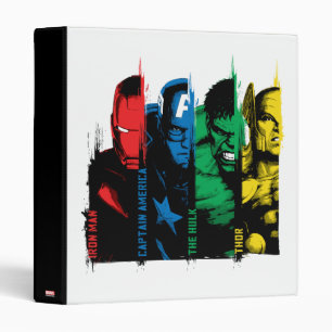 Avengers Classics   Paint Brush Lineup 3 Ring Binder