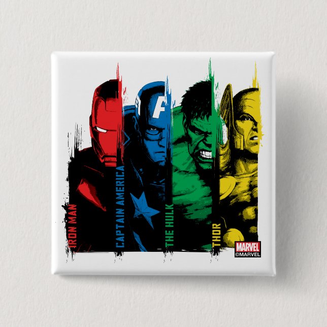 Avengers Classics | Paint Brush Lineup Button (Front)