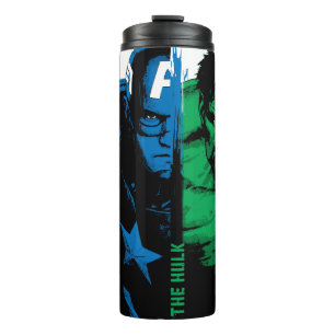 Avengers Classics   Paint Brush Lineup Thermal Tumbler