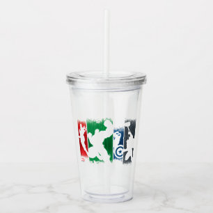 Avengers Classics   Paint Swatch Silhouettes Acrylic Tumbler