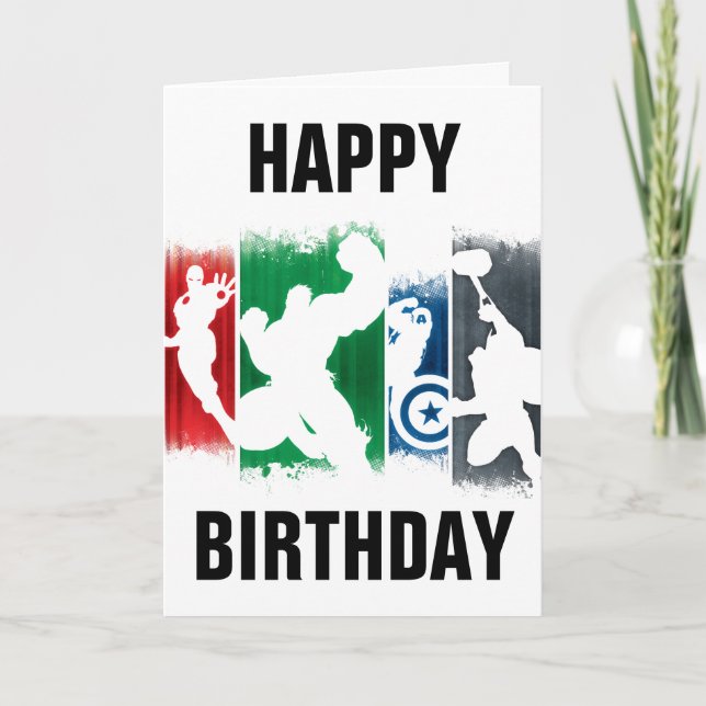 Avengers Classics | Paint Swatch Silhouettes Card (Front)